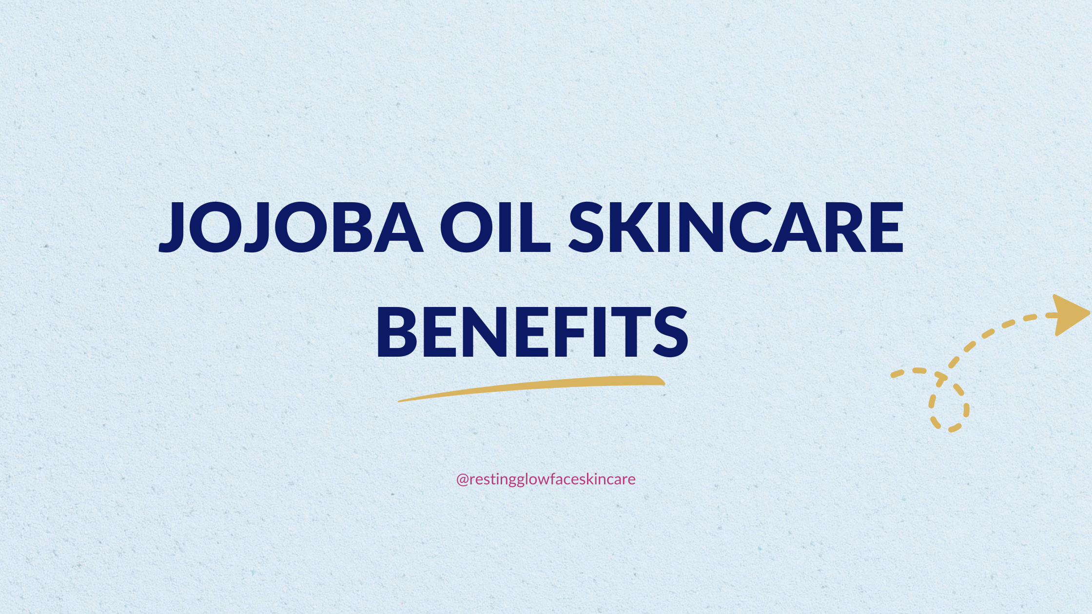 Jojoba oil skincare benefits. Light blue background